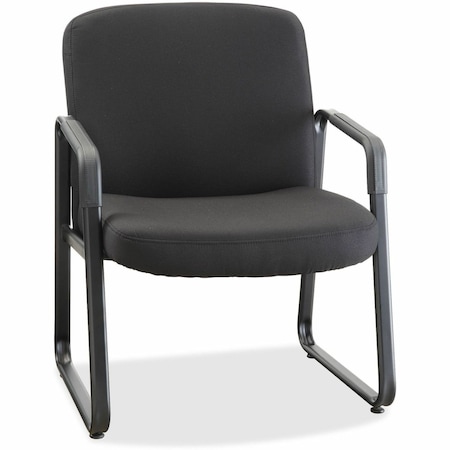 Lorell Big & Tall Upholstered Guest Chair, Black LLR84586